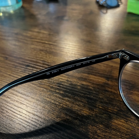 RB Ray Ban 2185-V WAYFARER II Black 52-18-145 Frame Authentic - Picture 7 of 7